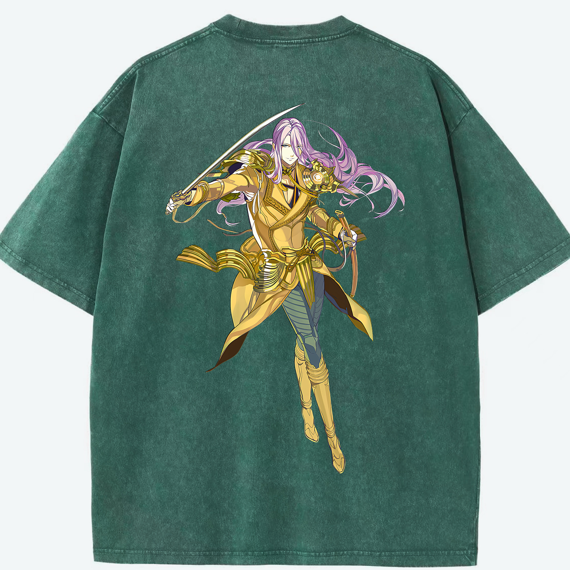 （画像用） 刀剣乱舞 Touken Ranbu 綿100% ヴィンテージ風 半袖Tシャツ（背面プリント）
